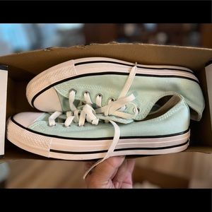 CONVERSE Chuck Taylor’s 8M/10W teal tint (like a mint green type of color) NEW